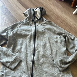 Nike Gray Zip-Up Hoodie